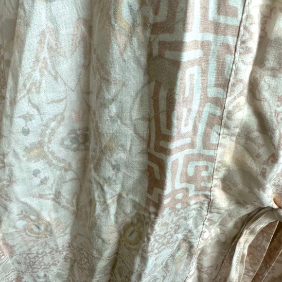 Victoria’s Secret Light Color Swim Tie Front Kimono CoverUp Ethnic Print OS NWOT - Picture 11 of 14